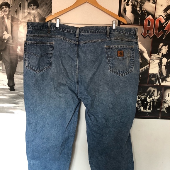 carhartt relaxed fit plus sized men’s jeans 52x30 - Picture 7 of 8